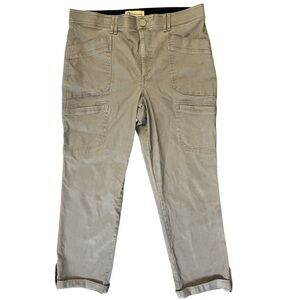 Democracy Jeans Womens 16 Skinny Ab Technology Khaki Denim Mid Rise
